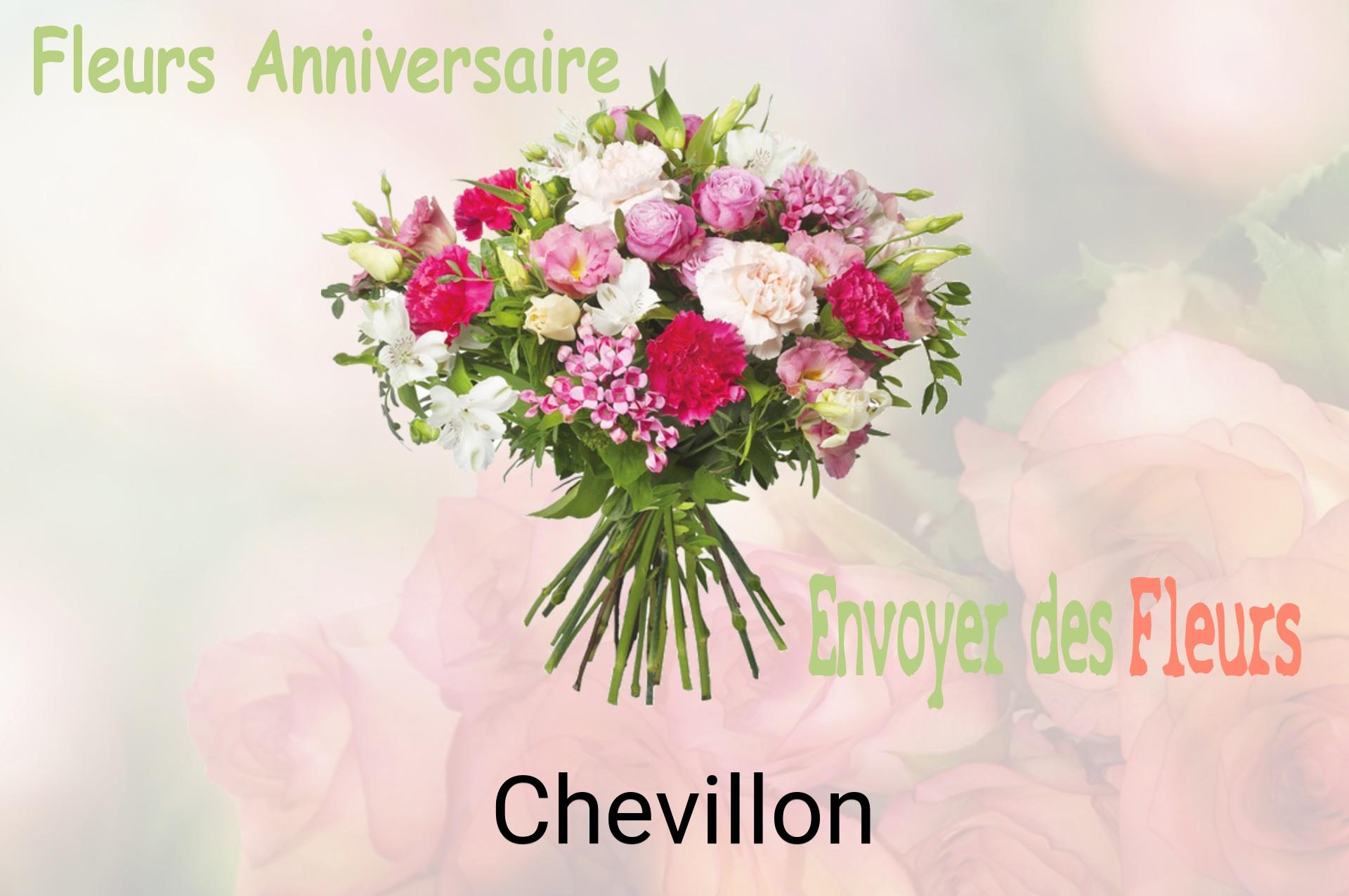 Bouquet de fleurs d’anniversaire livré à Chevillon